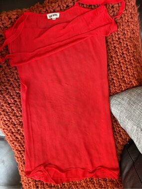 Djerf Avenue Red Sleeveless Top